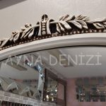 Matmazel Model Eskitme Beyaz Renk Boy Aynası-17