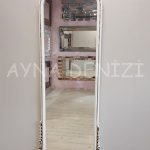 Matmazel Model Eskitme Beyaz Renk Boy Aynası-3