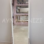 Matmazel Model Eskitme Beyaz Renk Boy Aynası-9