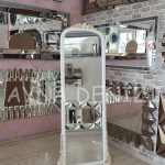 Matmazel Model Beyaz Altın Renk Ayaklı Boy Aynası-11