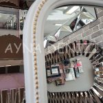 Matmazel Model Beyaz Altın Renk Ayaklı Boy Aynası-15