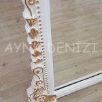 Matmazel Model Beyaz Altın Renk Ayaklı Boy Aynası-19