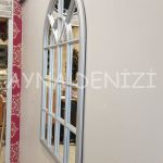 Milano Model Gümüş Renk Dekoratif Pencere Ayna-14
