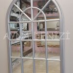 Milano Model Gümüş Renk Dekoratif Pencere Ayna-3