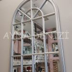 Milano Model Gümüş Renk Dekoratif Pencere Ayna-4