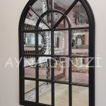 Milano Model Siyah Renk Dekoratif Pencere Ayna-9