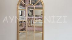 Ravenna Model Altın Renk Dekoratif Pencere Ayna