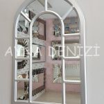 Bergamo Model Gümüş Renk Dekoratif Pencere Ayna-11