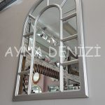 Bergamo Model Gümüş Renk Dekoratif Pencere Ayna-15