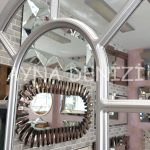Bergamo Model Gümüş Renk Dekoratif Pencere Ayna-19