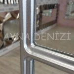 Bergamo Model Gümüş Renk Dekoratif Pencere Ayna-23