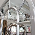 Bergamo Model Gümüş Renk Dekoratif Pencere Ayna-24