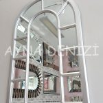 Bergamo Model Gümüş Renk Dekoratif Pencere Ayna-5