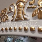 Sinyora Model Beyaz Altın Renk Boy Aynası-23