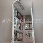 Sinyora Model Beyaz Altın Renk Boy Aynası-9