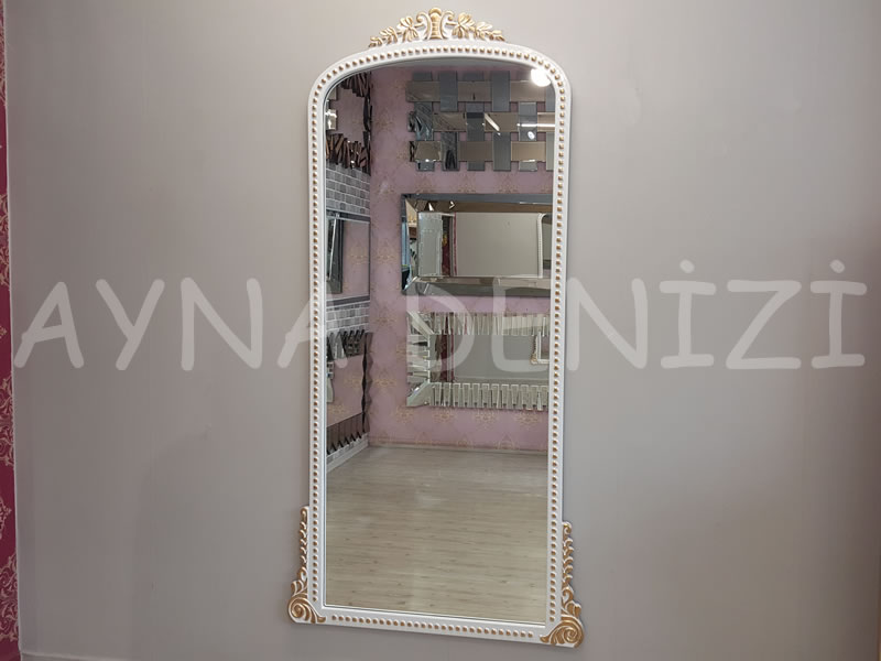 Sinyora Model Beyaz Altın Renk Boy Aynası