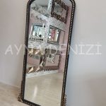 Sinyora Model Siyah Altın Renk Boy Aynası-11