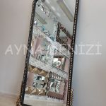 Sinyora Model Siyah Altın Renk Boy Aynası-13