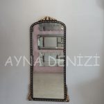 Sinyora Model Siyah Altın Renk Boy Aynası-6