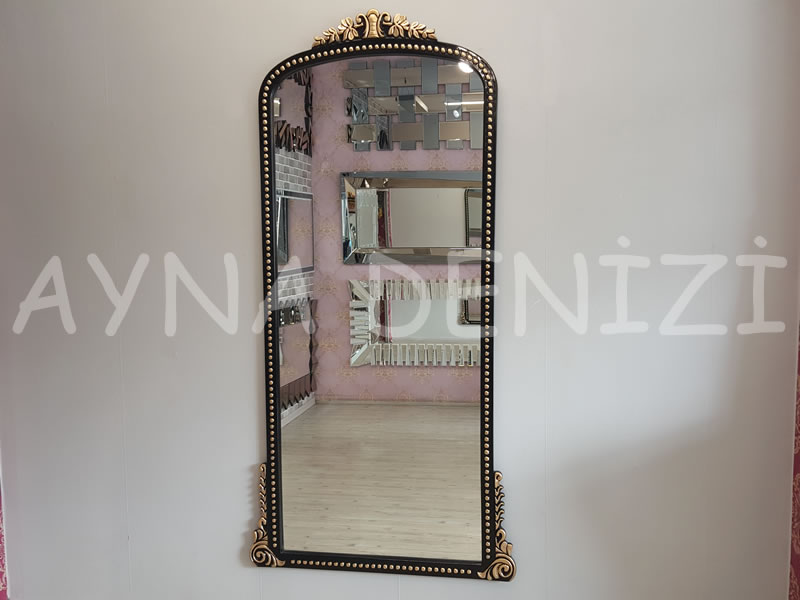 Sinyora Model Siyah Altın Renk Boy Aynası