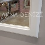 Jerez Model Beyaz Renk Dekoratif Pencere Ayna-13