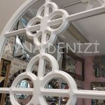 Jerez Model Beyaz Renk Dekoratif Pencere Ayna-22