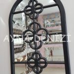 Jerez Model Siyah Renk Dekoratif Pencere Ayna-3