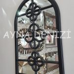 Jerez Model Siyah Renk Dekoratif Pencere Ayna-4