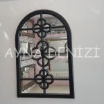 Jerez Model Siyah Renk Dekoratif Pencere Ayna-7