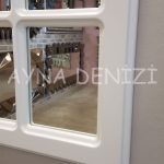 Messina Model Beyaz Renk Dekoratif Pencere Ayna-12