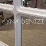 Messina Model Beyaz Renk Dekoratif Pencere Ayna-13
