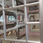 Parma Model Gümüş Renk Dekoratif Pencere Ayna-20