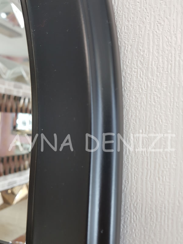 Paviya Model Siyah Renk Dekoratif Pencere Ayna-21