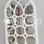 Rennes Model Beyaz Renk Dekoratif Pencere Ayna-2