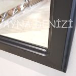 Savona Model Siyah Renk Dekoratif Pencere Ayna-16