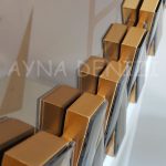 Güneş Loven Gold Model Altın Bronz Renk Dekoratif Aynalı Duvar Saati-21