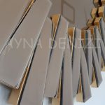 Güneş Loven Gold Model Altın Bronz Renk Dekoratif Aynalı Duvar Saati-22