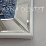 Luna Model Mozaik Aynalı Mavi Renk Ayna Çerçeveli Ağaç Tablo-18