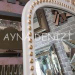 Sinyora Model Beyaz Altın Renk Ayaklı Boy Aynası-21