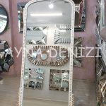 Sinyora Model Beyaz Altın Renk Ayaklı Boy Aynası-8