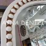 Sinyora Model Eskitme Beyaz Renk Ayaklı Boy Aynası-13