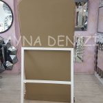 Sinyora Model Eskitme Beyaz Renk Ayaklı Boy Aynası-24