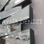Akustik Black Small Silver Model Siyah Şeffaf Renk Modern Ayna-15
