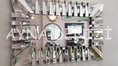 Akustik Black Small Silver Model Siyah Şeffaf Renk Modern Ayna