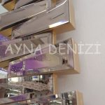 Akustik Gold Small Bronze Model Altın Bronz Renk Modern Ayna-22