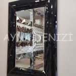 Çizgi Small Black Model Modern Ayna-2