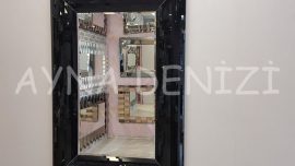 Çizgi Small Black Model Modern Ayna