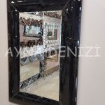Çizgi Small Black Model Modern Ayna-5