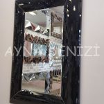 Çizgi Small Black Model Modern Ayna-6