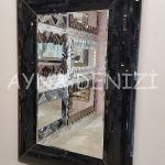 Çizgi Small Black Model Modern Ayna-9